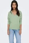 V-Ausschnitt-Pullover ONLY "ONLRICA LIFE L/S V-NECK PULLO KNT NOOS", Damen, Gr. L,