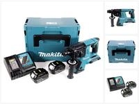 Makita Akku-Bohrhammer DHR 263 RMJ 2x18V / 36 V SDS-Plus Akku Bohrhammer mit 2 x 4,0