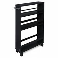 bomoe K&uuml;chenwagen Nischenregal 15cm breit Hylla, 79x50cm, Schwarz, K&uuml;chenwagen