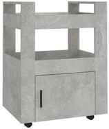 vidaXL K&uuml;chenwagen, Servierwagen Betongrau 60x45x80 cm Holzwerkstoff
