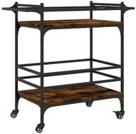 vidaXL K&uuml;chenwagen K&uuml;chenwagen R&auml;uchereiche 82x40x78,5 cm Holzwerkstoff