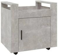 vidaXL B&uuml;rowagen, Rollwagen Betongrau 60x45x60 cm Holzwerkstoff