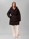 Steppmantel CALVIN KLEIN JEANS "BELTED MIDWEIGHT LONG PUFFER", Damen, Gr. M (40),