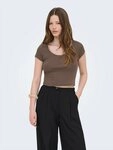 ONLY Rundhalsshirt ONLMadison (1-tlg) Lochmuster