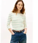 Tommy Hilfiger 3/4-Arm-Shirt NEW CODY SLIM BOAT-NECK mit Logostickerei