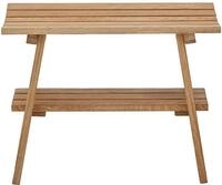 MCA furniture Bank in holzfarben, Eiche massiv ge&ouml;lt - 60x45x36cm (BxHxT)