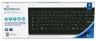 Mediarange MROS101-BE Tastatur Haus USB AZERTY Belgisch Schwarz USB-Tastatur