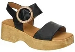 Gabor Comfort Gabor Fashion Leder Sandale Absatz schwarz Trekkingsandale