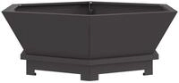 vidaXL Feuerstelle Feuerschale Schwarz 75 x 75 x 28 cm Wetterfeststahl, (1-St)
