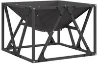 vidaXL Feuerstelle Feuerstelle Schwarz 50 x 50 x 35 cm Wetterfeststahl, (1-St)