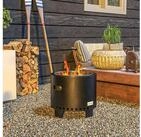 Outsunny Feuerschale mit Griff, Sch&uuml;rhaken, (Feuerkorb, 1-St., Feuerstelle),...