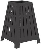 vidaXL Feuerstelle Feuerschale Schwarz 50 x 50 x 70 cm Wetterfeststahl, (1-St)
