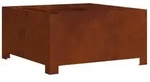 vidaXL Feuerstelle Feuerstelle Rostig 60 x 60 x 30 cm Wetterfeststahl, (1-St)