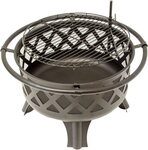 Lemodo Feuerschale tiefe Feuerschale mit Standf&uuml;&szlig;en, (1 Set), gro&szlig;er tiefer