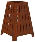 vidaXL Feuerstelle Feuerschale Rostig 50 x 50 x 70 cm Wetterfeststahl, (1-St)