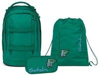 Satch Schulranzen Schulrucksack PACK Fearless Green, 3-teilig (3-teilig),
