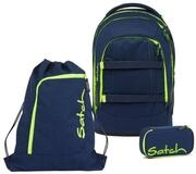 Satch Schulrucksack Pack (3tlg., inkl. Schlamperbox und Sportbeutel)