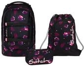 Satch Schulranzen Schulrucksack-Set PACK Mystic Nights 3-teilig (3-teilig),