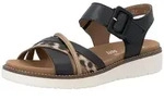 Remonte Sandale Sommerschuh, Sandalette mit Softfu&szlig;bett und Klettverschluss