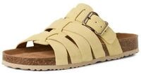 Tamaris Pantolette Schlupfschuh, Hausschuh, Sommerschuh mit Veloursleder-Fu&szlig;bett
