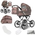 bergsteiger Kombi-Kinderwagen Venedig Retro-Kinderwagen 3in1, (10-tlg)