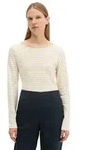 Marc O'Polo Langarmshirt mit leichtem U-Boot-Ausschnitt beige|braun XS (34)