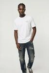 T-Shirt JACK & JONES "JCOCLUB BACK PHOTO TEE SS CREW NECK", Herren, Gr. L, wei&szlig;