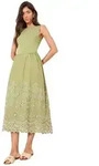 LIPSY Midikleid Lipsy &Auml;rmelloses Hybrid-Midikleid, Lochstickerei (1-tlg)
