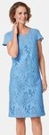 GOLDNER Abendkleid Kurzgr&ouml;&szlig;e: Spitzenkleid aus Chiffon, Fl&uuml;gel&auml;rmeln