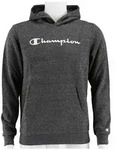 Champion Kapuzenpullover Hoodie Big Logo Print (gef&uuml;ttert) dunkelgrau melange Kinder
