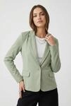 Jerseyblazer VERO MODA "VMJULIA LS BLAZER JRS NOOS", Damen, Gr. 38, fog gr&uuml;n,