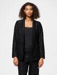 Longblazer PIECES "PCBOSULLA LACE BLAZER", Damen, Gr. M, schwarz, Web, Obermaterial:
