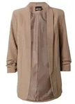pieces Blusenblazer PCBOSELLA 3/4 BLAZER NOOS Materialmix, regular fit