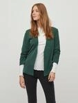 Kurzblazer VILA "VIHER NEW 3/4 BLAZER -NOOS", Damen, Gr. XS, gr&uuml;n (pineneedle), Web,