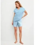 CALIDA Shorty Lovely Nights (2 tlg) mit V-Ausschnitt und kurzen &Auml;rmeln, weiche