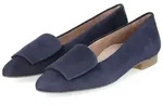 Paul Green Paul Green 3792 Velour Pumps Flach blau Loafer