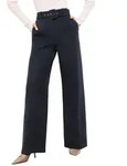 LIPSY Palazzohose Lipsy Hose mit weitem Bein und G&uuml;rtel, Regular (1-tlg) blau 34