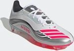 Fu&szlig;ballschuh ADIDAS PERFORMANCE "F50 MESSI PRO F&Uuml;R FESTE B&Ouml;DEN", Gr. 48, silber