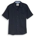 TOM TAILOR Kurzarmshirt structured cotton linen shirt