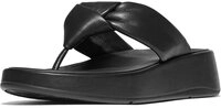 Fitflop F-Mode Knot Soft-Leather Flatform Toe-Post Sandals Sandale