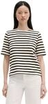 T-Shirt MARC O'POLO, Damen, Gr. XS, schwarz-wei&szlig; (sanftes wei&szlig;), Jersey,