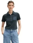 Marc O'Polo Poloshirt mit Material-Mix-Details