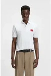 HUGO Poloshirt Dereso Slim Fit, Kurzarm, HUGO Weblabel wei&szlig; S (46)
