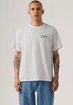 T-Shirt LEVI'S "SS RELAXED FIT TEE", Herren, Gr. L, grau (leis poolside srt light
