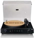 Lenco LS-700BK Plattenspieler (Riemenantrieb, Bluetooth, AUX-In, USB. Integrierter