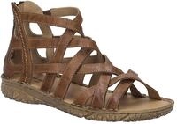 Sandale JOSEF SEIBEL "Ivy 06", Damen, Gr. 45, braun (kastanienbraun), Leder, Schuhe