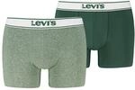 Boxer LEVI'S "LEVIS MEN VNTG HTR BOXER BRIEF 2P", Herren, Gr. L, gr&uuml;n (khaki),