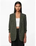 pieces Blusenblazer PCBOSELLA 3/4 PRINTED BLAZER NOOS mit 3/4 &Auml;rmel