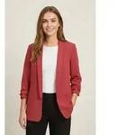 pieces Blusenblazer PCBOSELLA 3/4 BLAZER NOOS Materialmix, regular fit rot L...