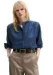 Marc O'Polo Jeansbluse aus Leinen-Mix